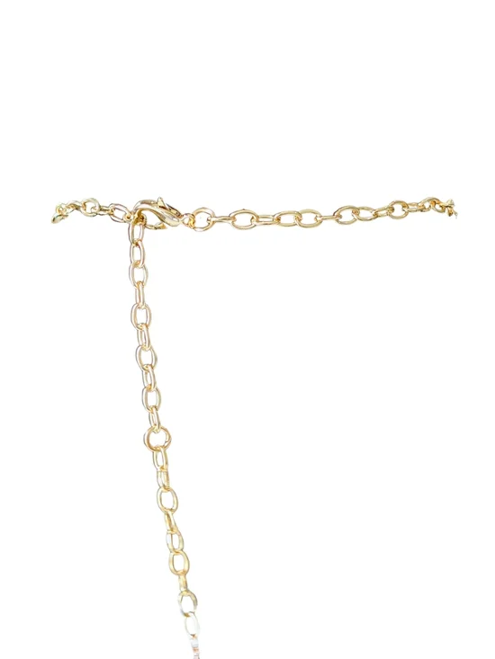 Multicolor Enamel Geometric Square Necklace and Earring Set - Gold-Tone - Picture 9 of 9